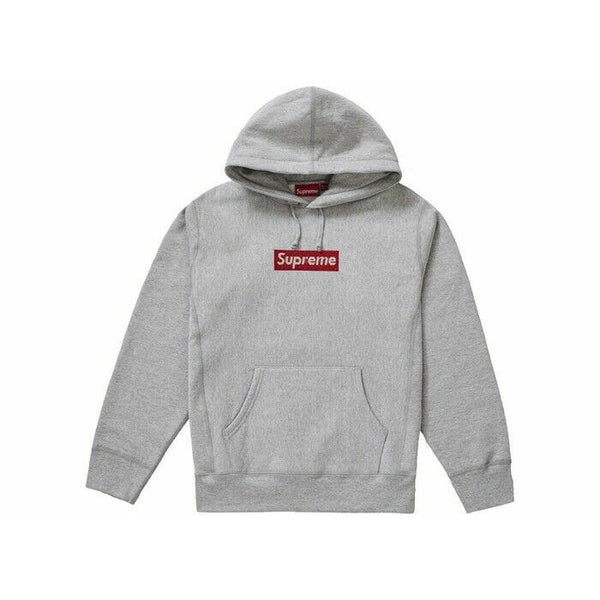 Supreme Swarovski Box Logo Hoodie Grey