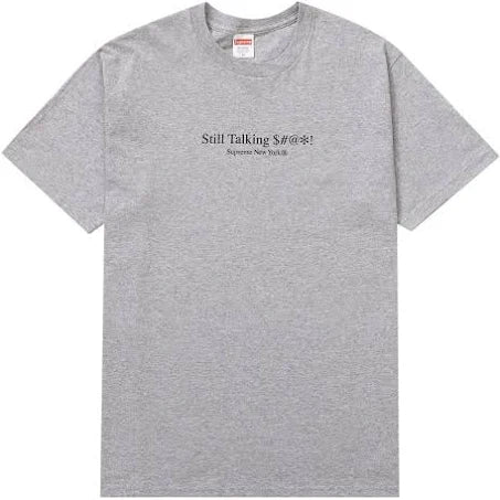 Supreme Still Talking Tee Heather Grey