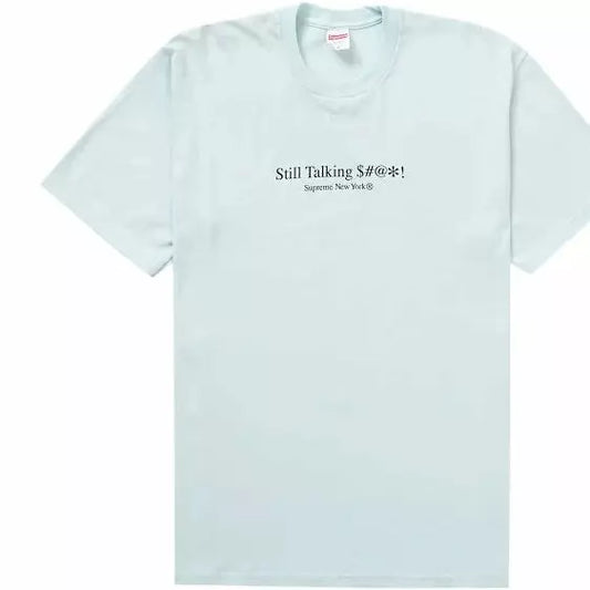 Supreme Still Talking Tee Pale Blue