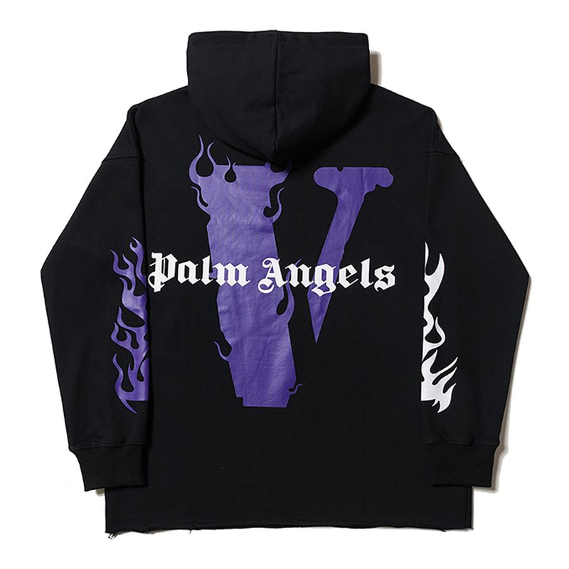 Vlone Palm Angels Hoodie Black/Purple Hoodie